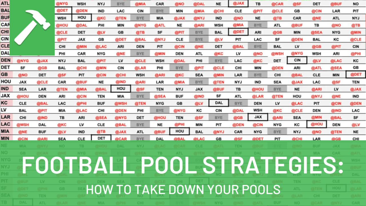 Football Pool Strategies: How to Take Down Your Pools | The Hammer